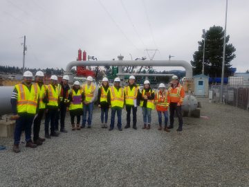 Pipeline Design Students at Site Visit